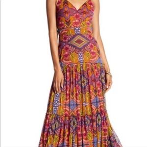 Women’s NWT Kaleidoscope Multi color Maxi Dress 6